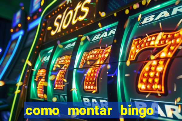 como montar bingo brinquedos toia